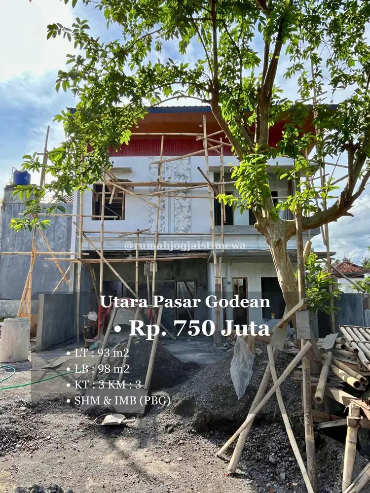 Rumah Baru di Utara Pasar Godean Dekat RS At Taurots Seyegan