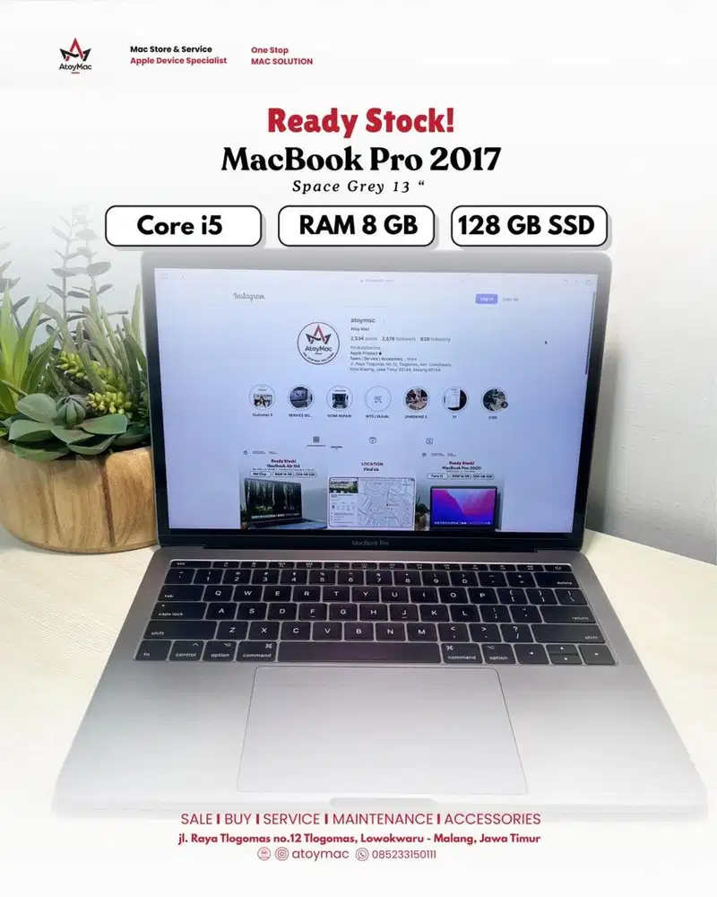 Macbook Pro 2017 Non Touchbar 13 inch