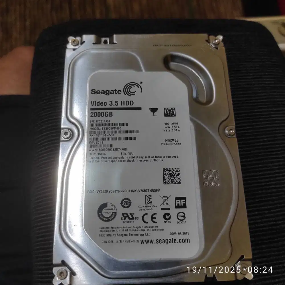 Hardisk 2 tera 3.5 HDD merk seagate