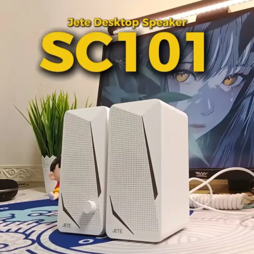 Speaker PC Komputer Laptop JETE SC101 LED Light