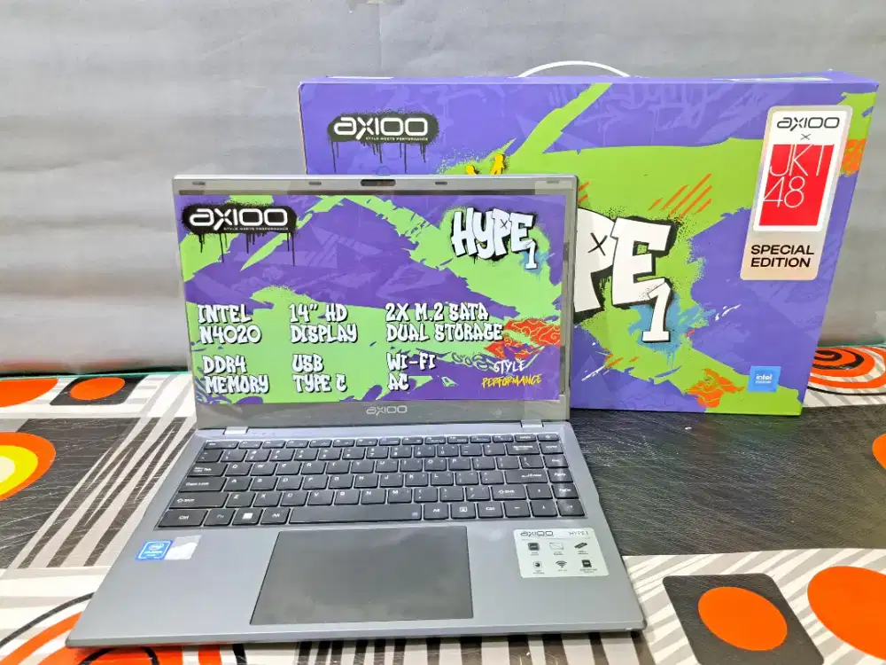 Fullset ram 8 ssd 256 ngebut mulus no minus Axioo hype 1