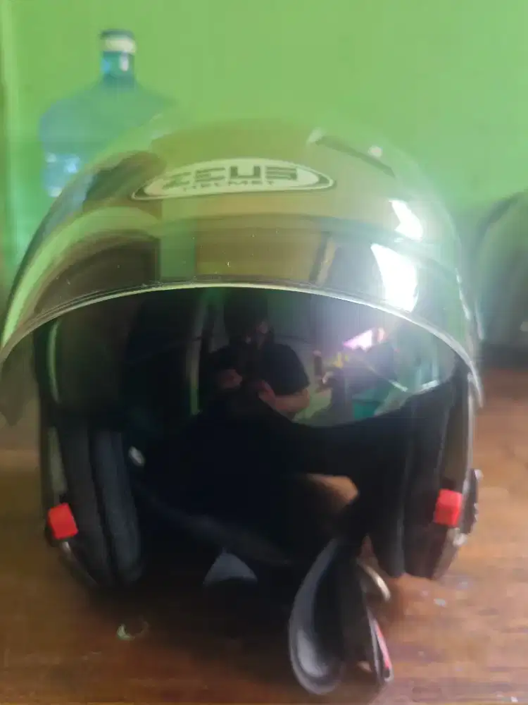 Helm Zeus 610 warna Silver ukuran XL