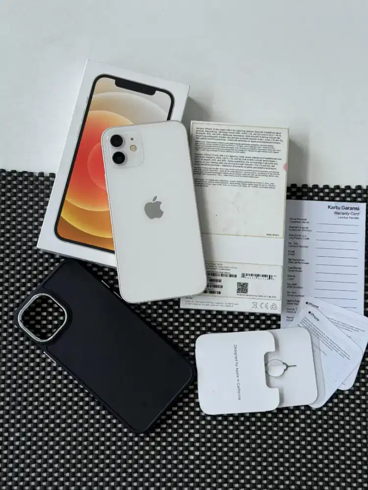 Iphone 12 128gb White IBOX Mulus Normal Malang Batu