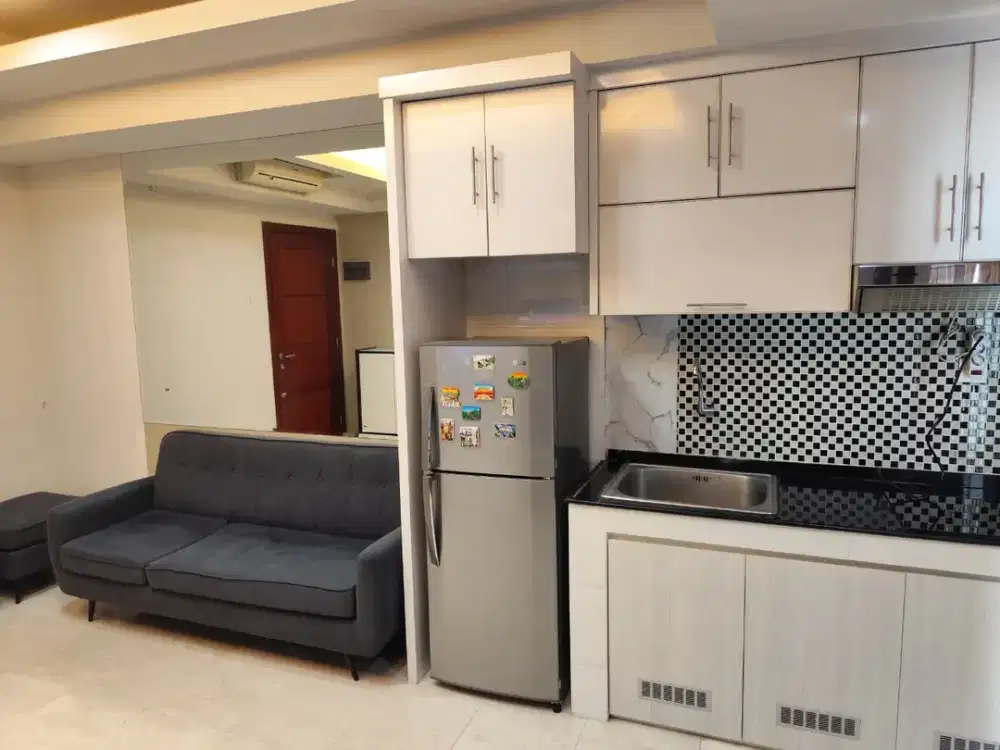 Full Furnish!! Sewa Apartemen Royal Medit Garden Residence Tower Lavender 2BR Luas 53m2