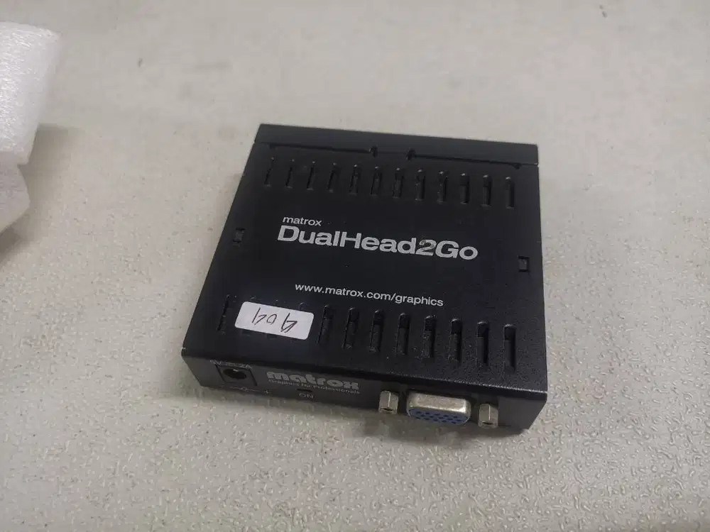 Matrox dual head 2 go, 2 VGA output video bisa extended atau mirror