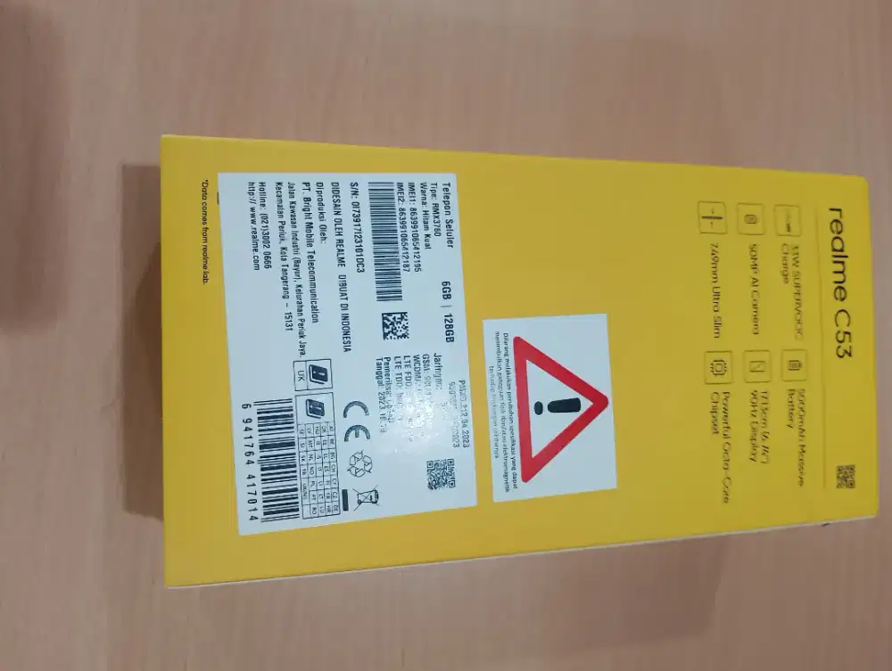 Realme C53 fulset 6/128 (sudah NFC)