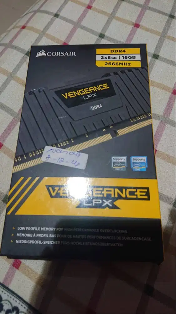 RAM Memory PC Corsair Vengeance LPX 16GB DDR4 8GBx2 2666MHz