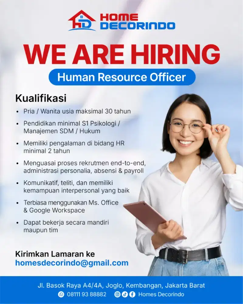 Hiring HRD Officer / HRD Staff – Join Our Team