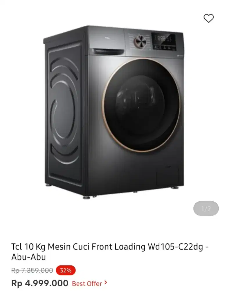 WM FRONT LOAD TCL 10KG