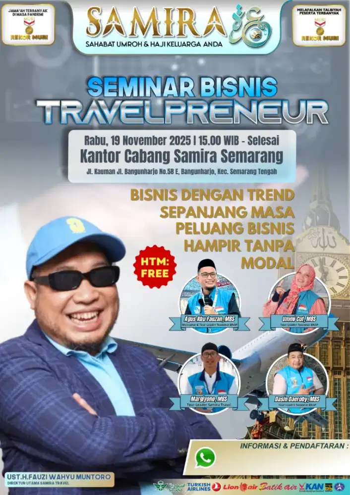 Bisnis Travel Umroh dan Haji Gratis Hampir Tanpa Modal