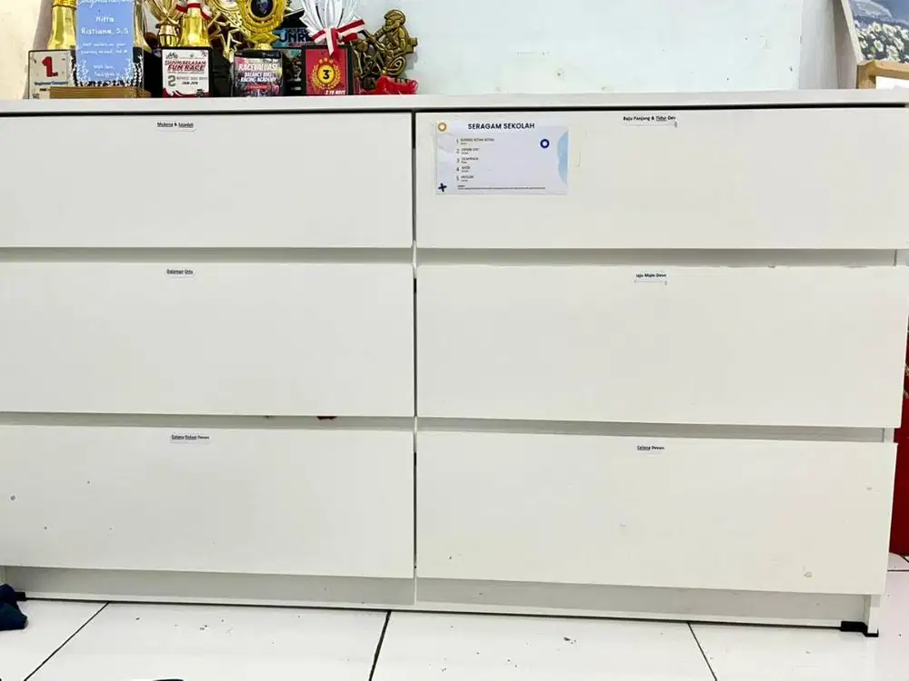 Dekoruma Kaze Lemari Drawer 6 Pintu | Lemari Newborn SECOND LIKE NEW