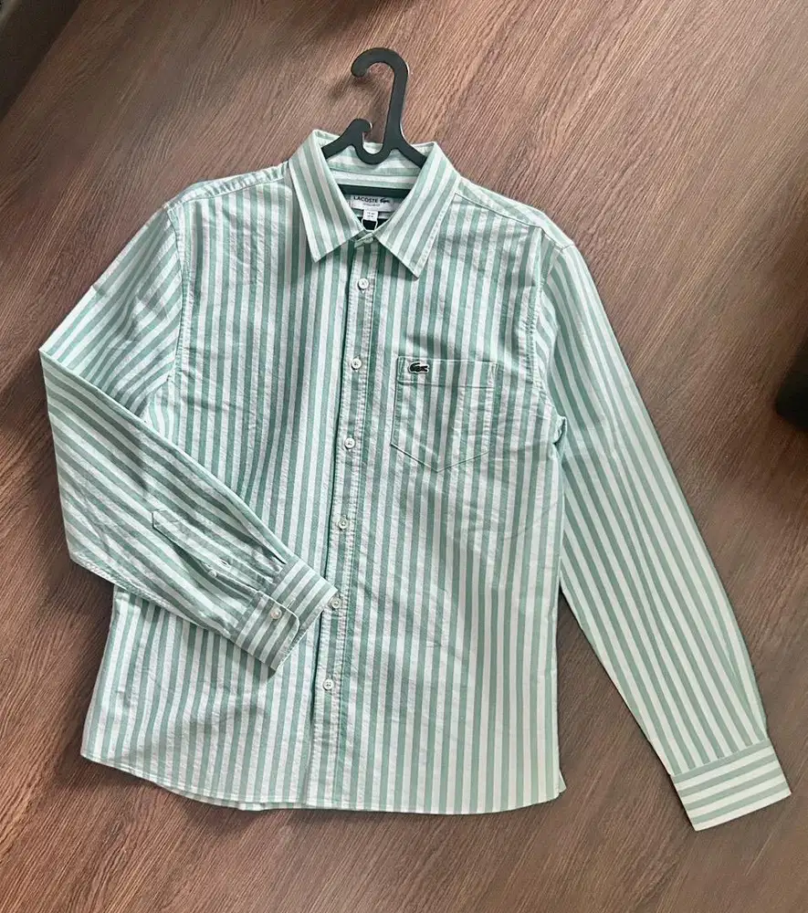 Kemeja lacoste hijau size m