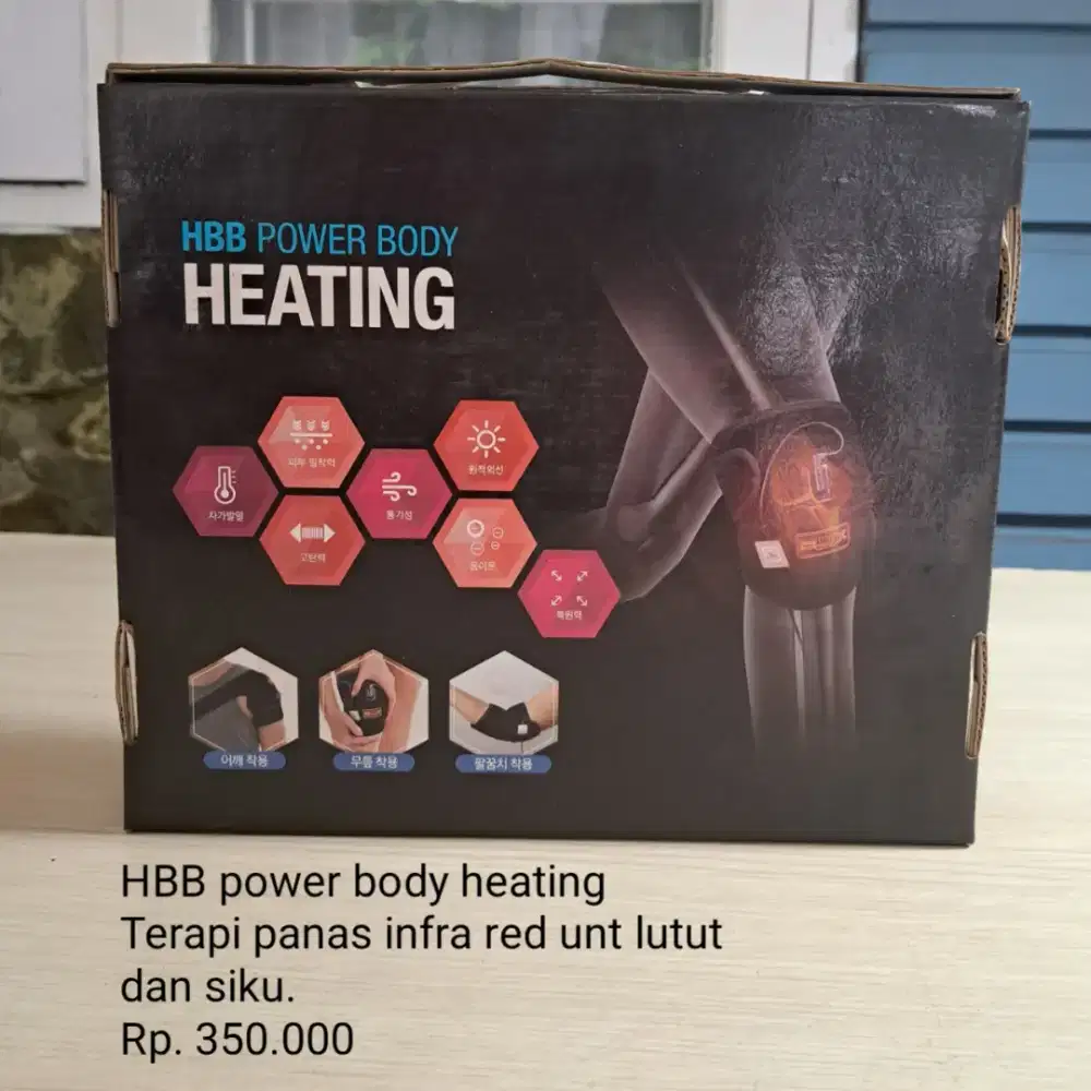 HBB power body heating lutut dan siku