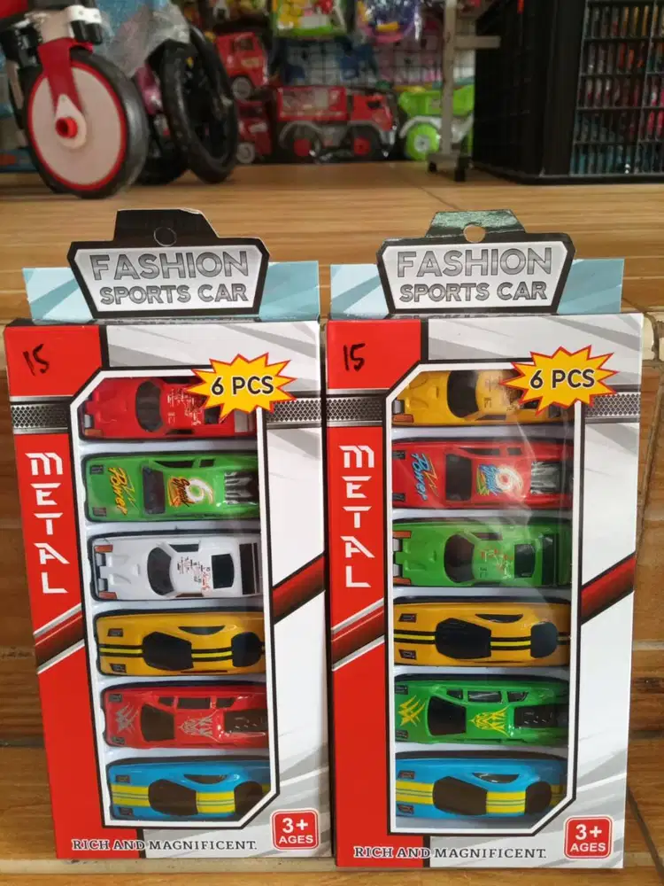 mainan anak mobil sports car isi 6