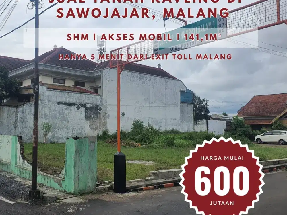 Tanah Strategis di Sawojajar – Akses Kota Mudah & Lingkungan Premium!