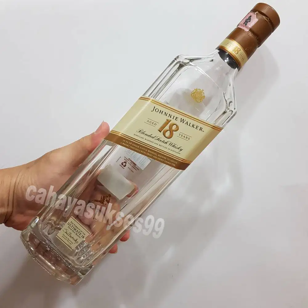 Botol Kosong Joni JW 18 Koleksi Hiasan Dekorasi Kamar Antik 1000 ml