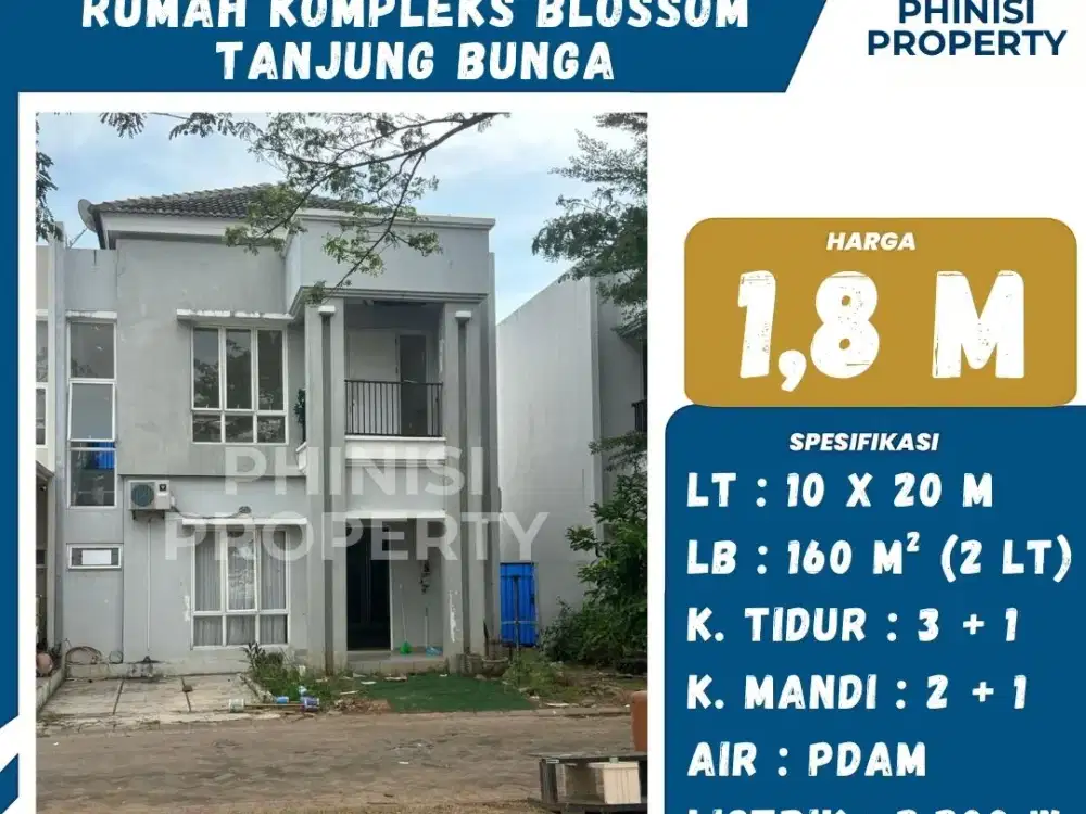 DIJUAL RUMAH MURAH DI BLOSSOM TANJUNG BUNGA