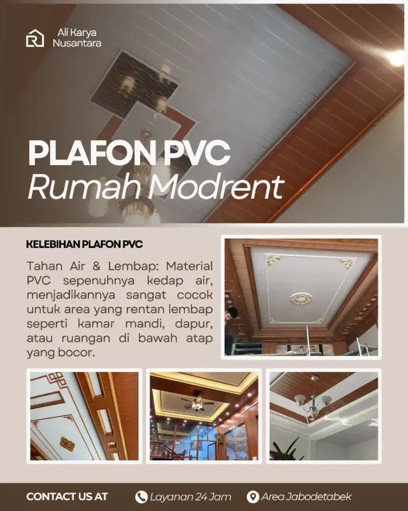 Jasa Pasang Plafon PVC - Harga Tukang Plafon PVC Per Meter