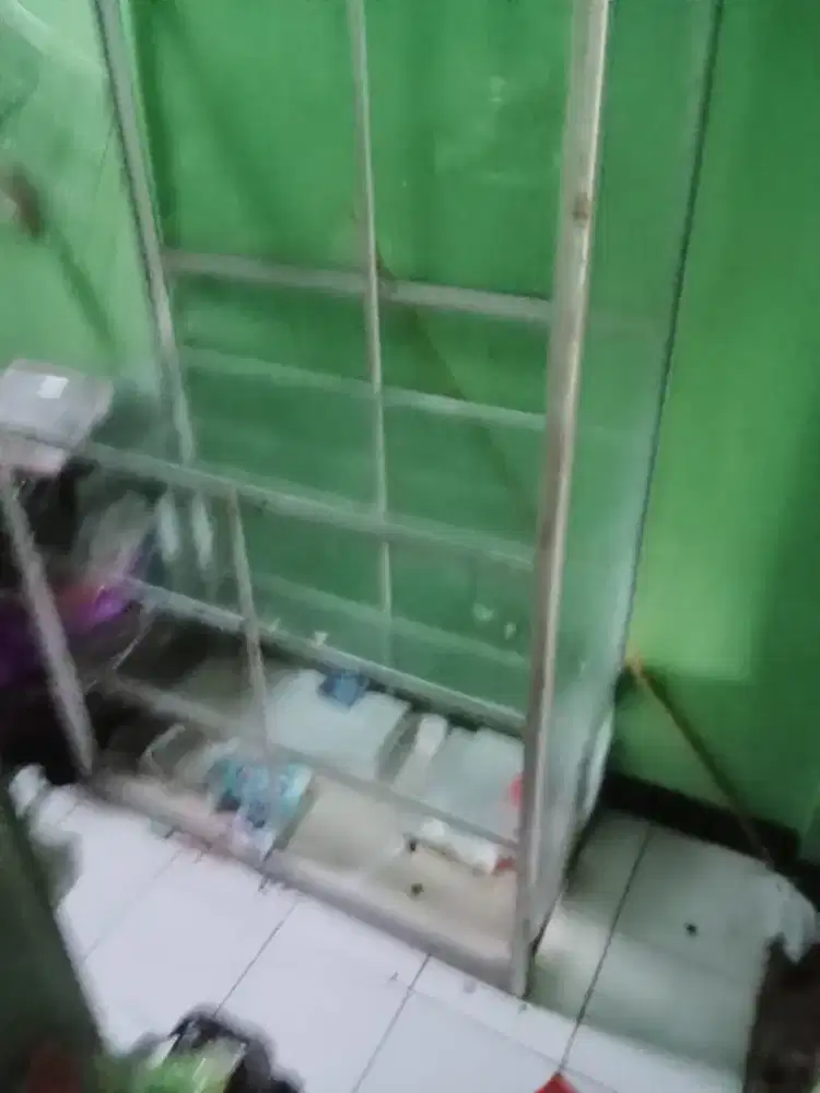 Jual etalase kaca besar kokoh