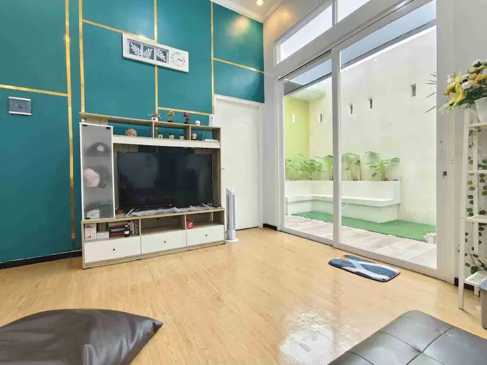 Dijual rumah bangunan baru full prabot