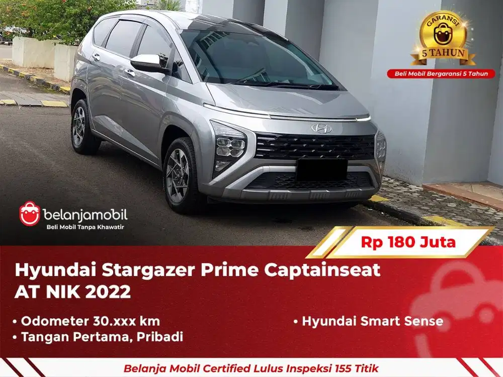 [ GARANSI 5TH ] Hyundai Stargazer Prime Captain Seat AT 2022 2023
