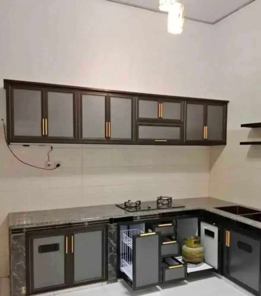 Kitchenset almunium acp ,anti rayap tahan air / jab