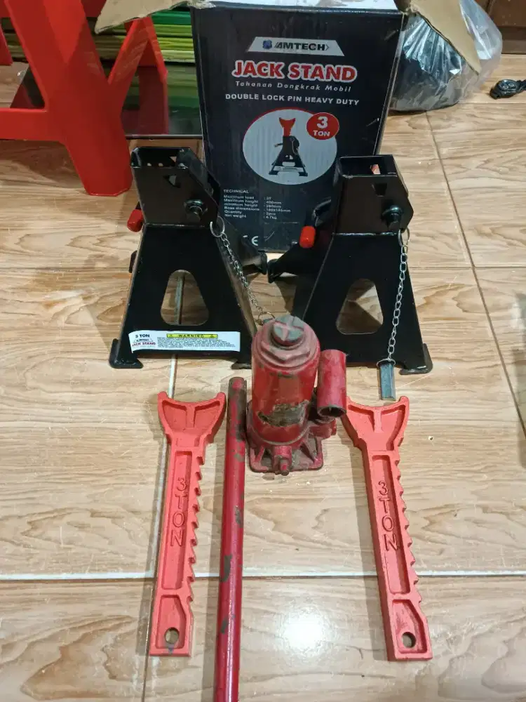 Jack Stand plus Dongkrak Botol