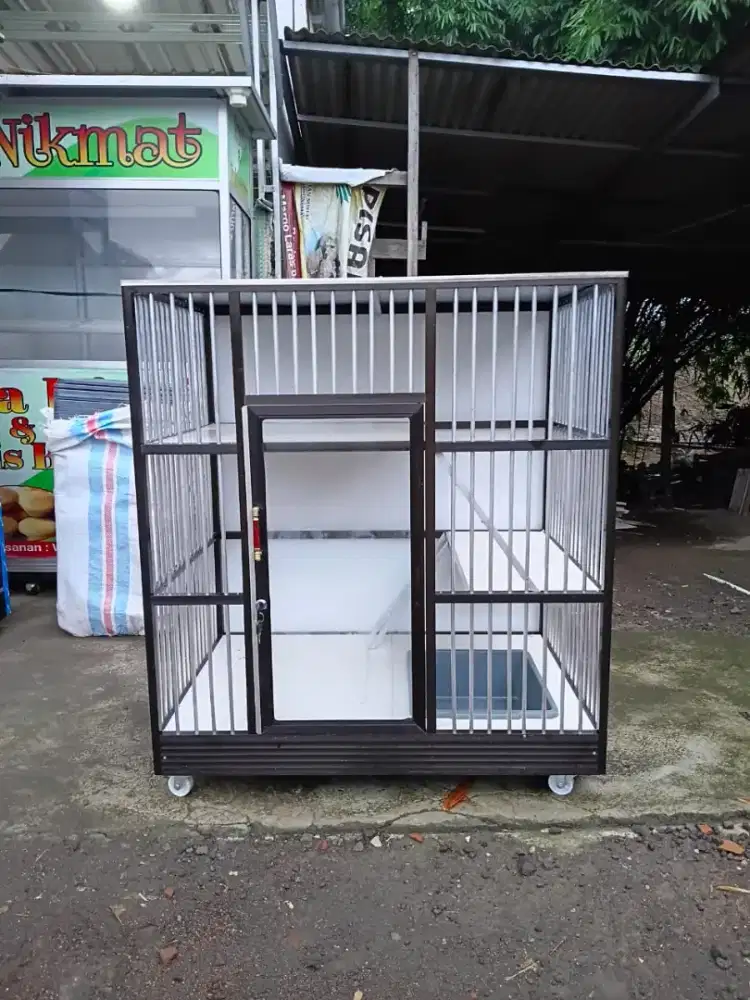 Jual kandang kucing alumunium