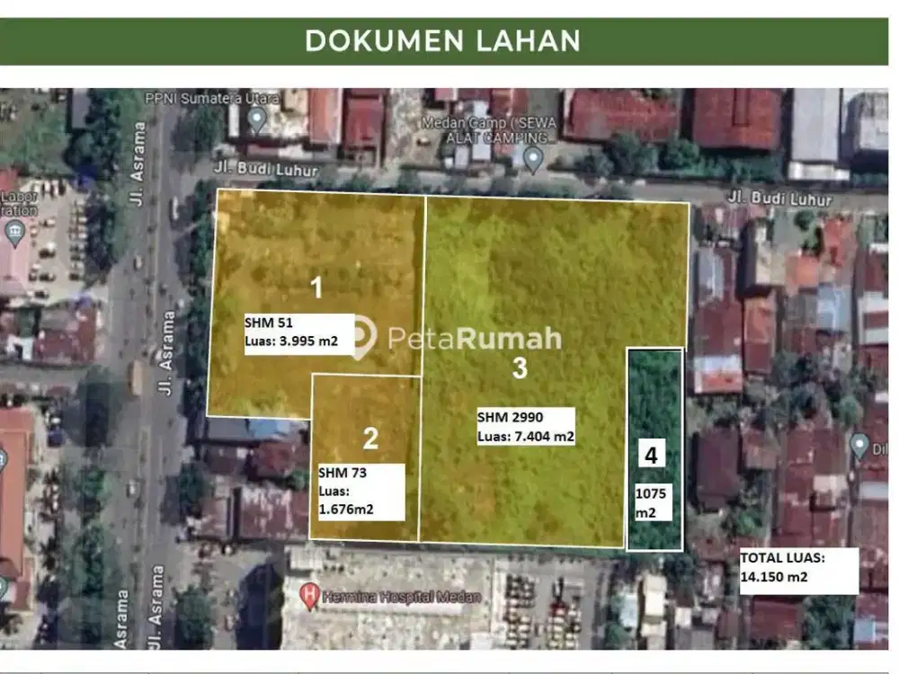 DIJUAL TANAH JALAN ASRAMA | SIMPANG BUDI LUHUR (RICKY YOE)