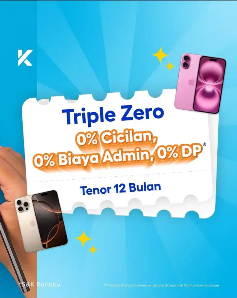 Iphone Cicilan 0% pakai kredivo