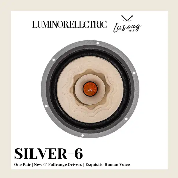 Lii Song Audio Speaker Silver 6 - New 6 inch Full Range Drivers