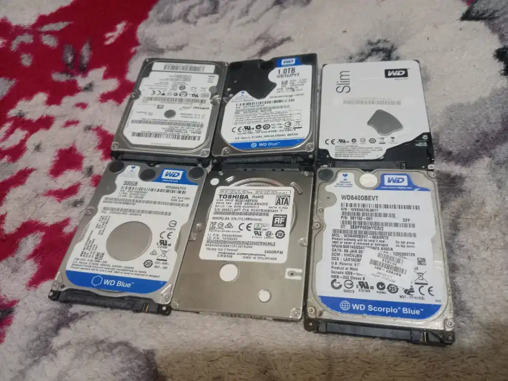 Harddisk 2.5 inch - WD Blue 1Tb, Samsung 1 Tb, dll..