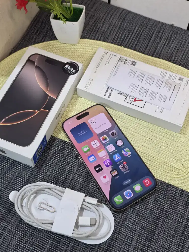 iPhone 16 Pro 128 iBox
Fullset lengkap