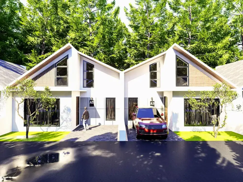 Rumah Desain Mewah 350Jt Di Utara Candi Prambanan Bonus Canopi