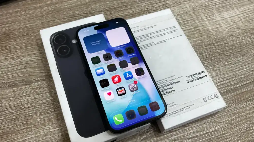 Iphone 16 128 fulset like new pakean 1bulan