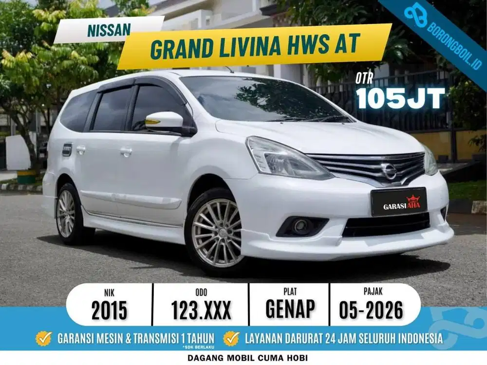 Nissan Grand Livina HWS AT 2015 Putih