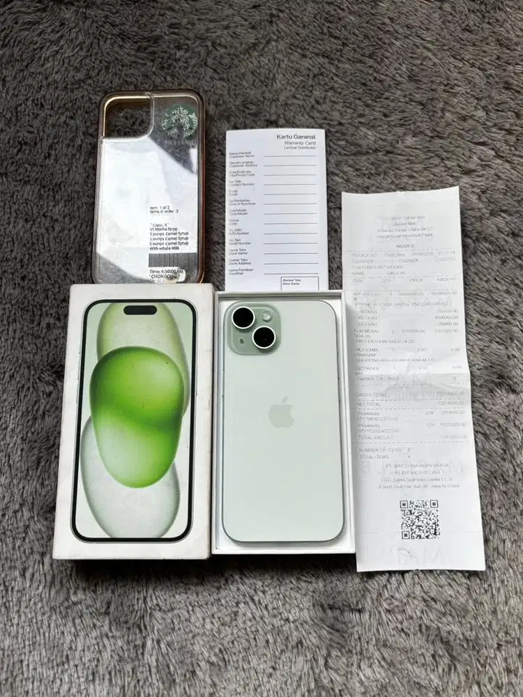 IPHONE 15 IBOX 128GB GARANSI ON BH 100% NOTA INVOICE RESMI