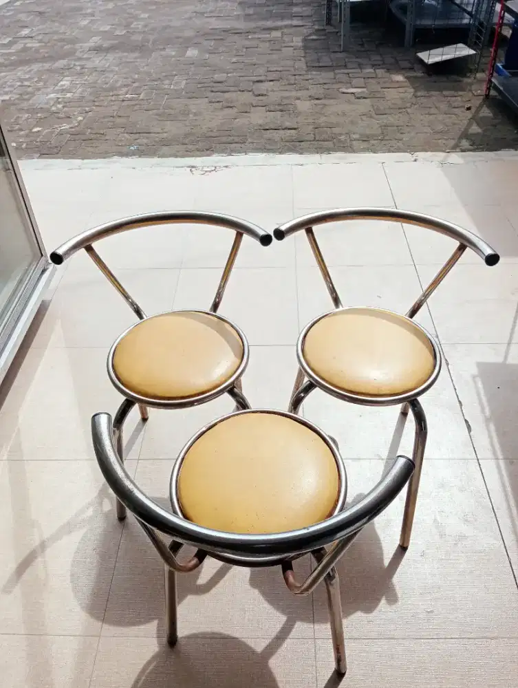 KURSI KAFE FLORA CHROME