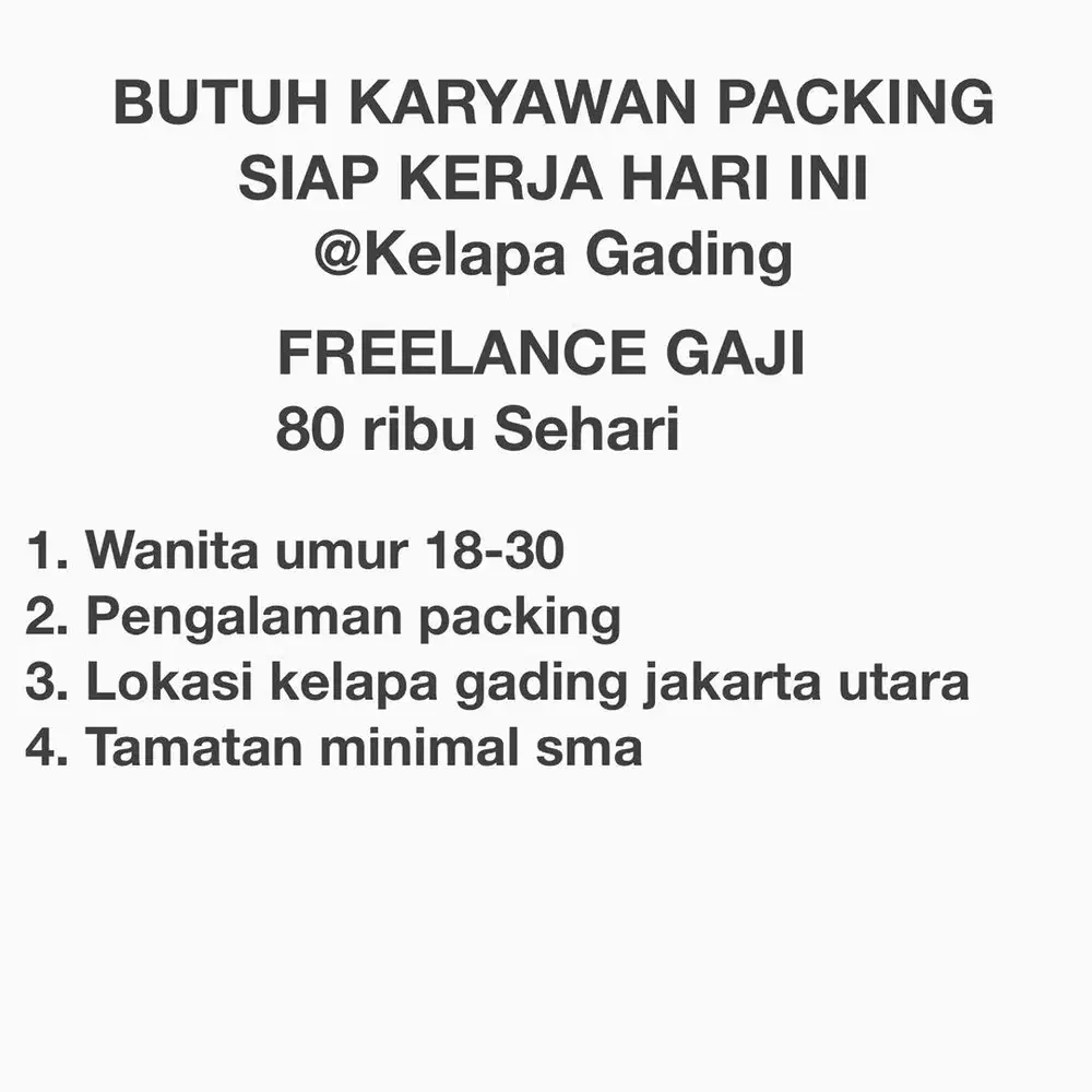 Packing barang online shop