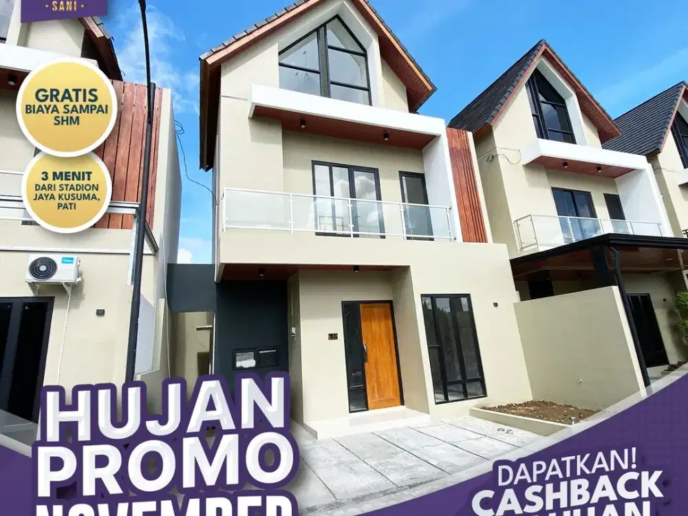 Rumah Bergaya 2 Lantai Dekat RS Mitra Bangsa Pati