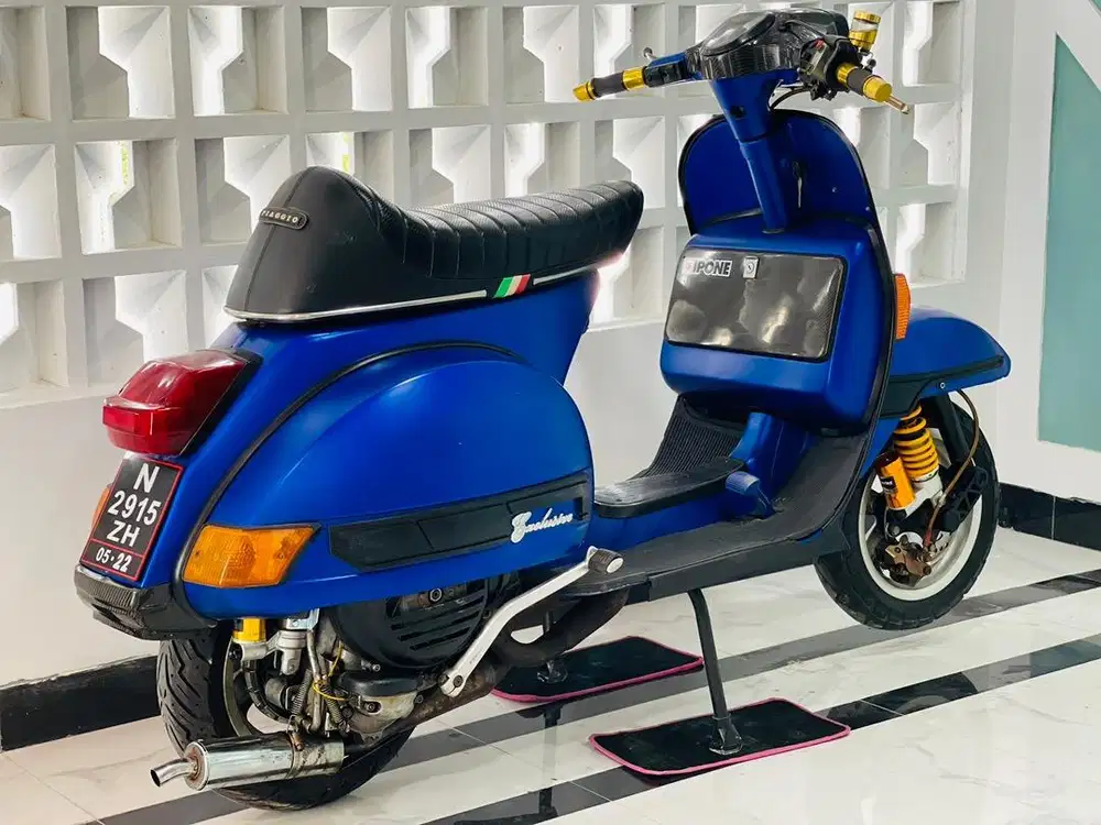 Piaggio vespa exlusive 2 biru restorasi piaggio vespa exlusive 2 1997