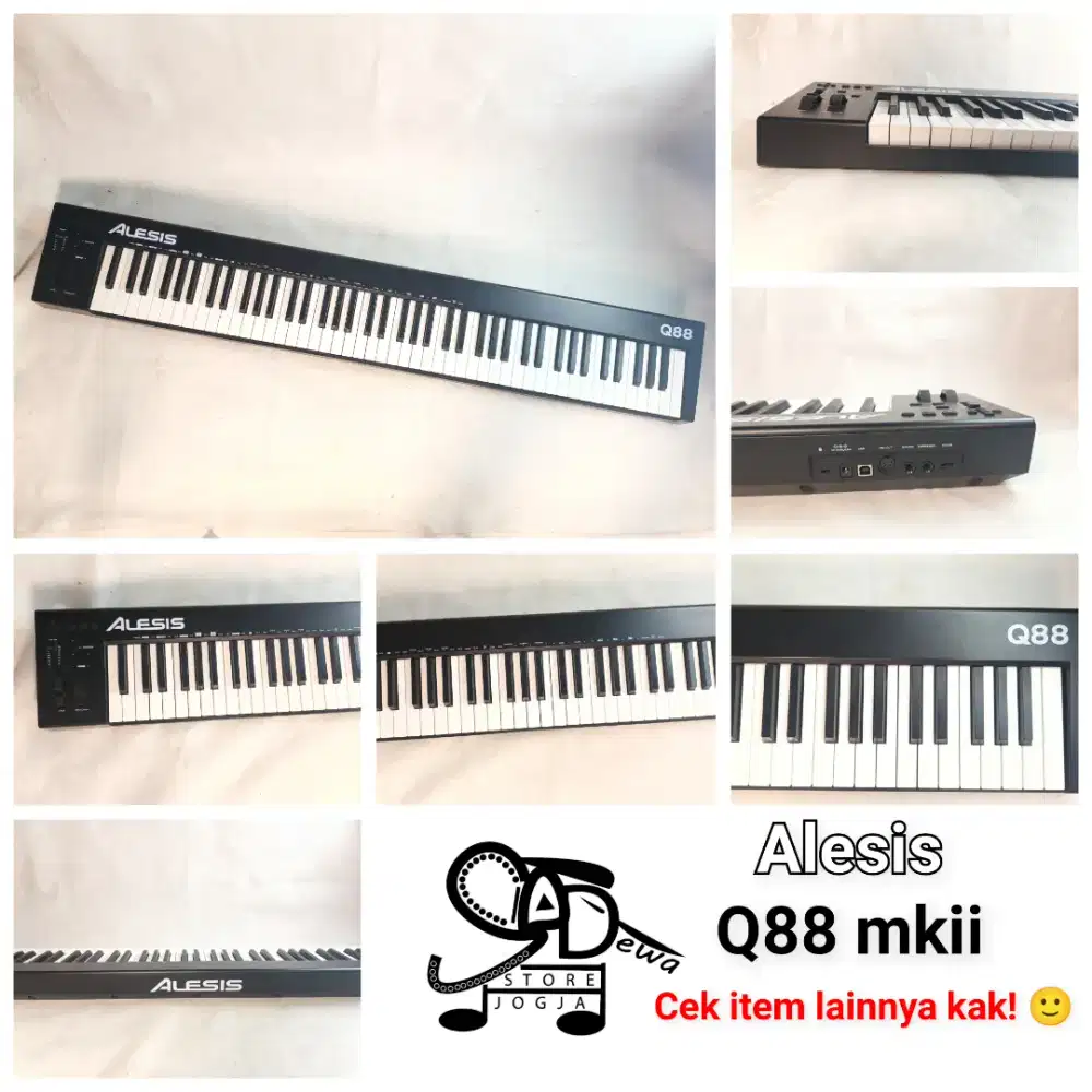 ALESIS Q88 MKII MIDI CONTROLLER CONTROLER PIANO DIGITAL 88 KEYS MK2