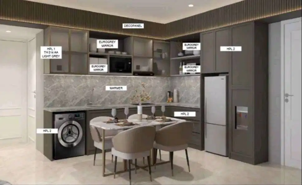 Furnished Mewah APARTEMEN Pusat Kota Surabaya ONE ICON