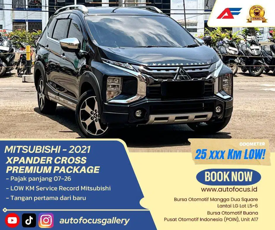 Tdp25JT Mitsubishi Xpander Cross Premium Package 1.5 AT 2021 Hitam