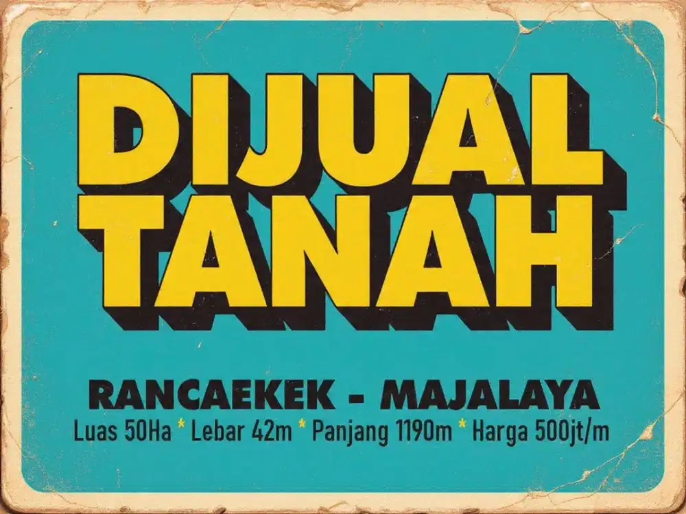 JUAL TANAH MURAH, RANCAEKEK, MAJALAYA, JATINANGOR, CILEUNYI, DANGDEUR,
