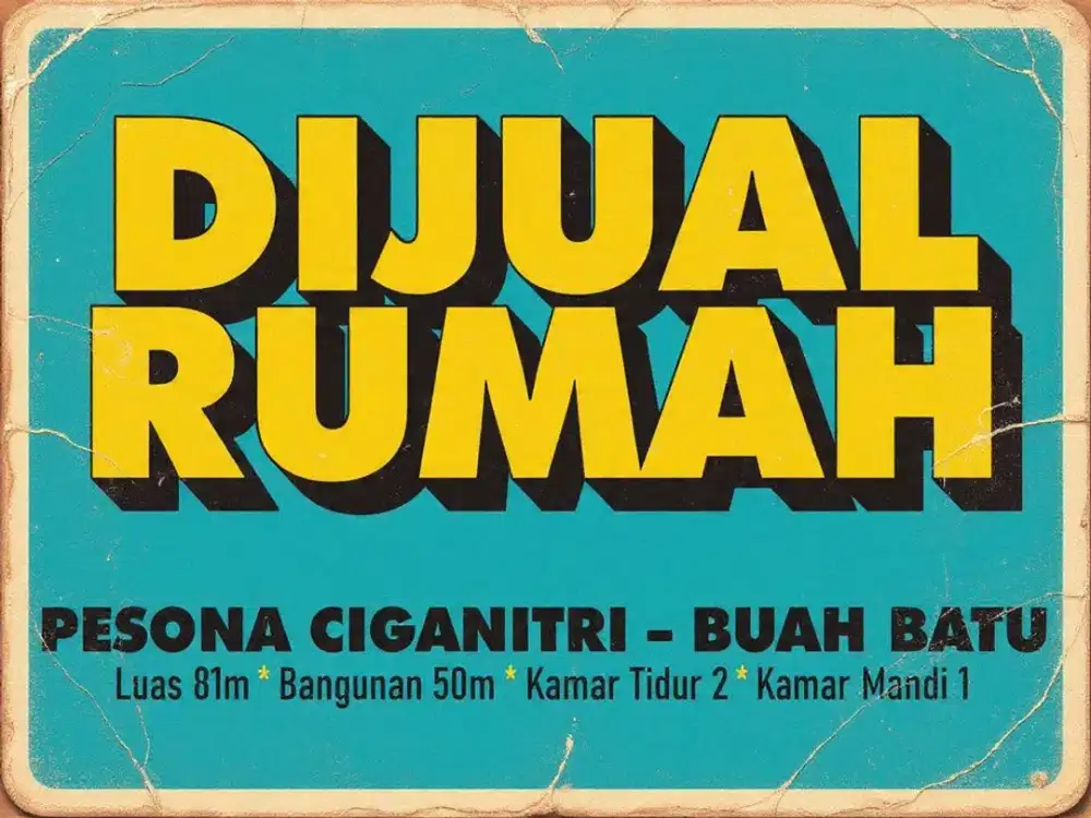 JUAL RUMAH MURAH DI, PESONA CIGANITRI, CIGANITRI, BUAH BATU, BOJONGSOANG,