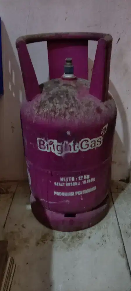 Jual Tabung Gas Elpiji Bright Gas 12 Kg warna merah