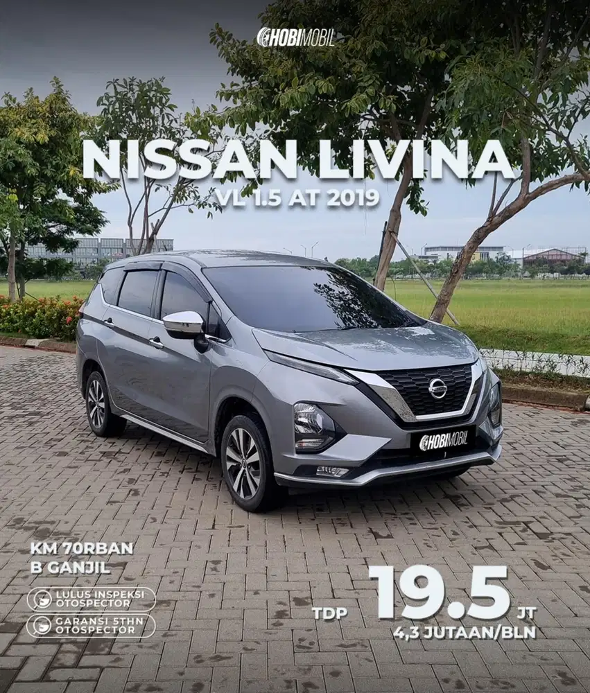 Nissan Livina VL 1.5 AT Thn 2019 Pemakaian 2020