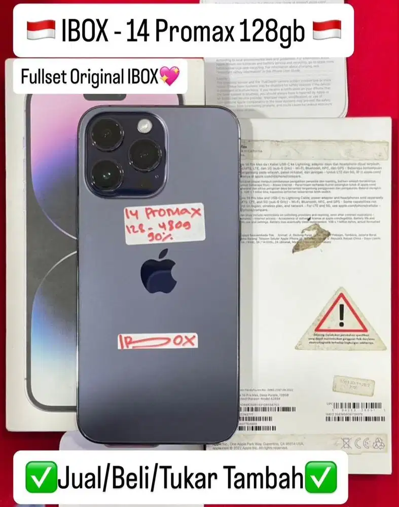 Iphone 14 Promax 128 Gb Deep Purple Resmi ibox