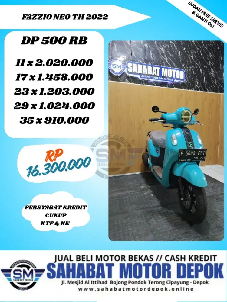 YAMAHA FAZZIO NEO THN 2022 KONDISI SIAP PAKAI